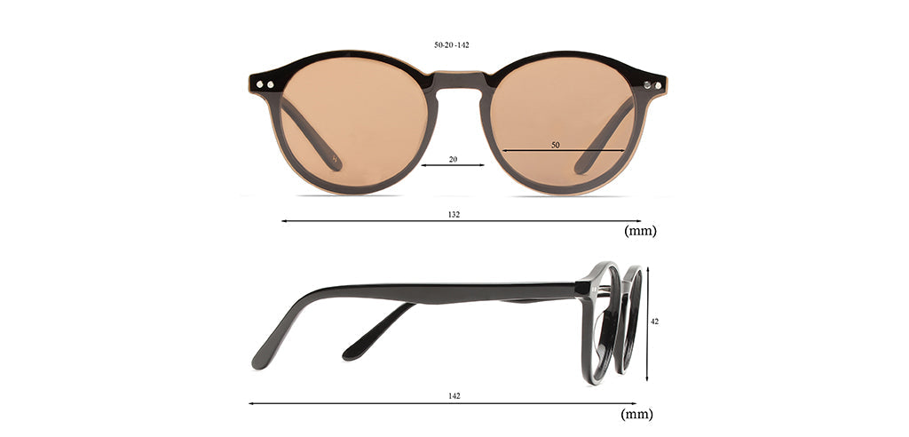 Happster Clipon Unisex Eyeglasses Full_frame Round Medium 50 Acetate SM SW2324