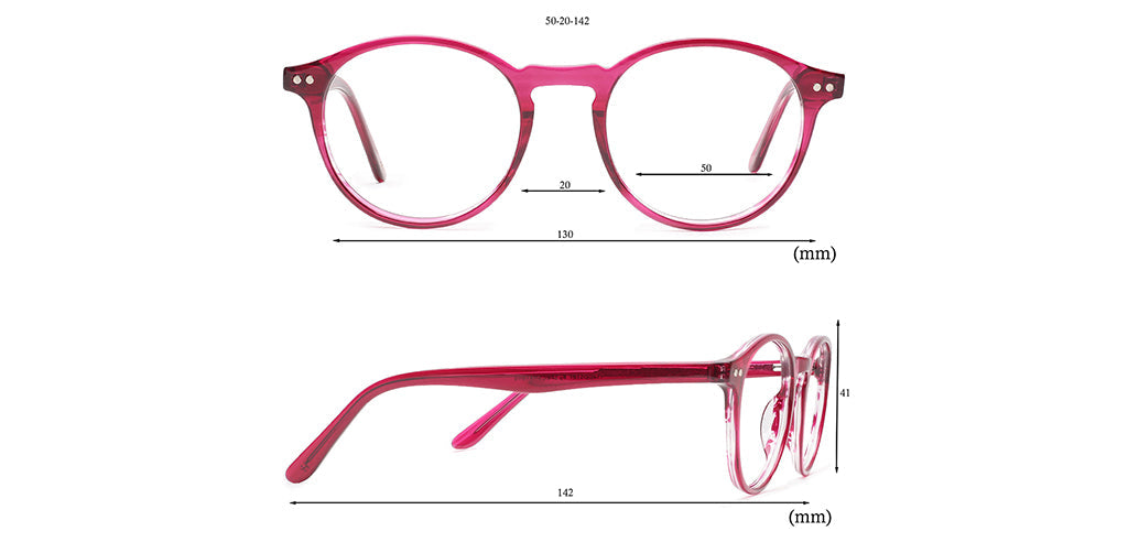 Happster Clipon Unisex Eyeglasses Full_frame Round Medium 50 Acetate SM SW2324