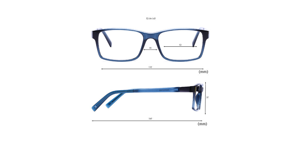 Happster Clipon Unisex Eyeglasses Full Frame Rectangle Medium 52 Ultem SM WX6509