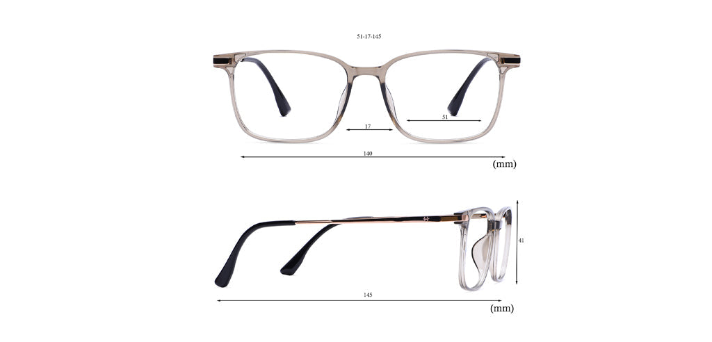 Happster Clipon Unisex Eyeglasses Full Frame Rectangle Medium 51 TR90 SM AM8520