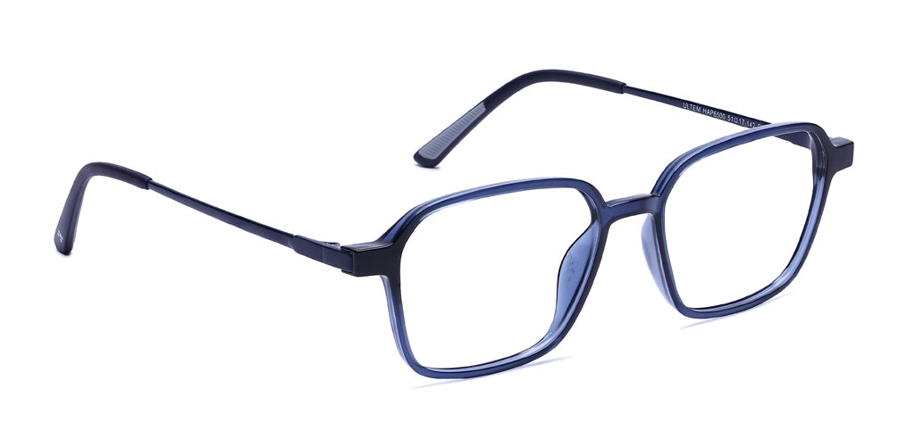 Happster Clipon Unisex Eyeglasses Full Frame Clipon Geometric Medium 51 Ultem SM WX6500
