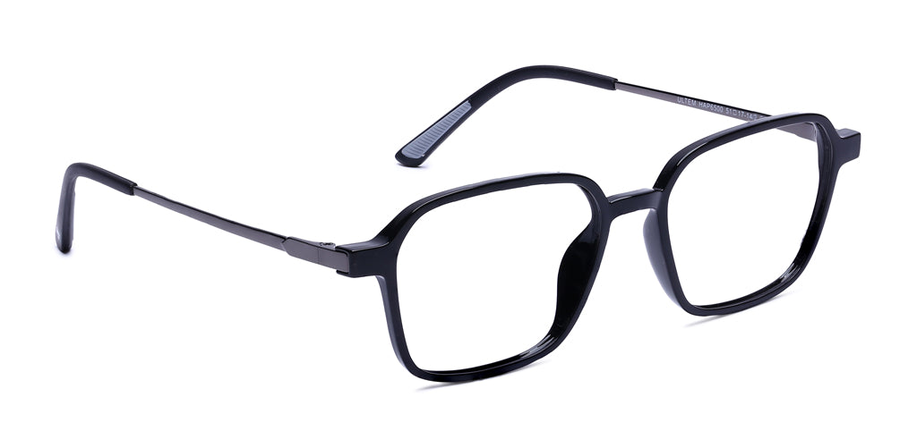 Happster Clipon Unisex Eyeglasses Full Frame Clipon Geometric Medium 51 Ultem SM WX6500