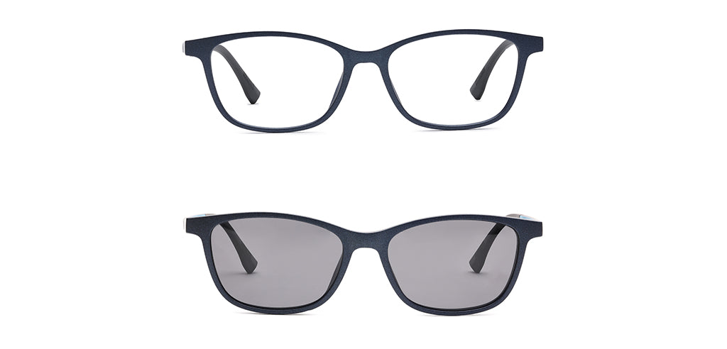 Happster Clipon Women Eyeglasses Full Frame Cateye Large 52 Ultem SM WX6508