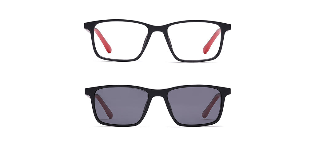 Peepstar Clipon Kids Eyeglasses Full Frame Rectangle 5-8 years 47 TR90 SM SE6507