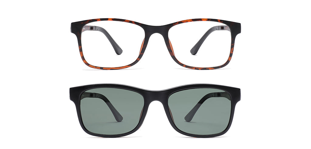Happster Clipon Unisex Eyeglasses Full_Frame Square Large 52 Ultem SM AMQTJ003