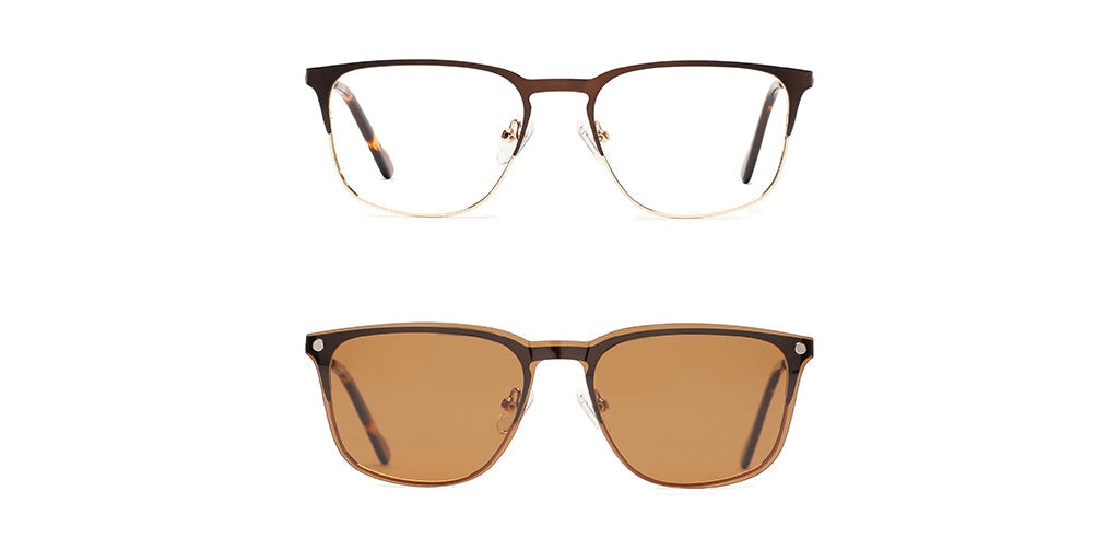 Happster Clipon Unisex Eyeglasses Full_Frame Square Medium 50 Metal SM XJ5102