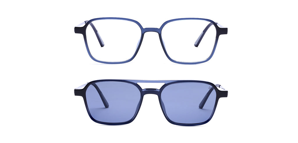 Happster Clipon Unisex Eyeglasses Full Frame Clipon Geometric Medium 51 Ultem SM WX6500