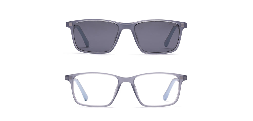 Peepstar Clipon Kids Eyeglasses Full Frame Rectangle 5-8 years 47 TR90 SM SE6507