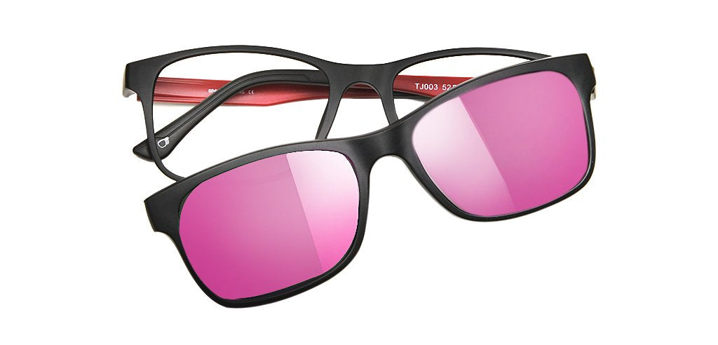 Happster Clipon Unisex Eyeglasses Full_Frame Square Large 52 Ultem SM AMQTJ003
