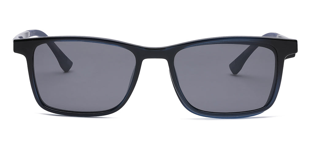 Happster Clipon Unisex Eyeglasses Full Frame Clipon Rectangle Medium 51 Ultem SM WX6501