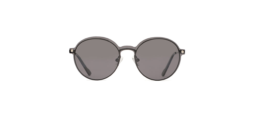 Happster Clipon Unisex Eyeglasses Full_Frame Round Small 48 Metal SM XJ5104