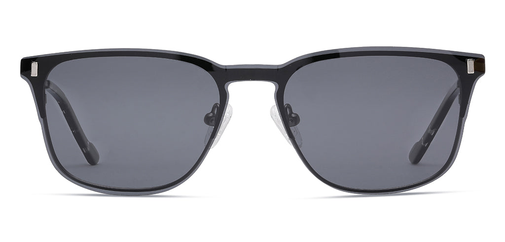 Happster Clipon Unisex Eyeglasses Full_Frame Square Medium 50 Metal SM XJ5102