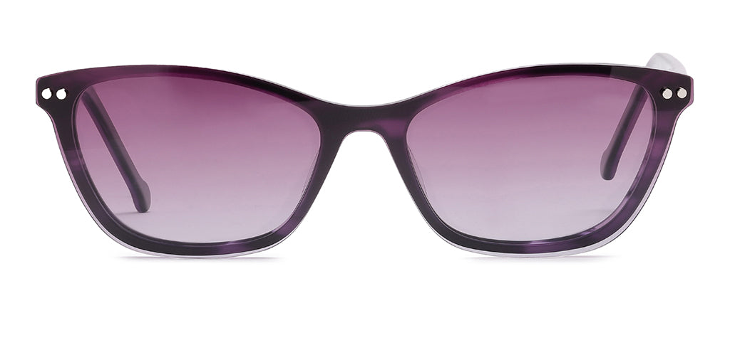 Happster Clipon Women Eyeglasses Full Frame Cateye Medium 50 Acetate SM ANI2319