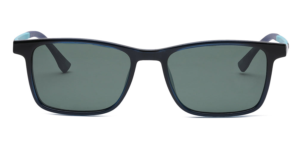 Happster Clipon Unisex Eyeglasses Full Frame Clipon Rectangle Medium 51 Ultem SM WX6501
