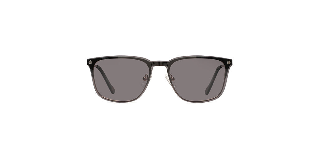 Happster Clipon Unisex Eyeglasses Full_Frame Square Medium 50 Metal SM XJ5102