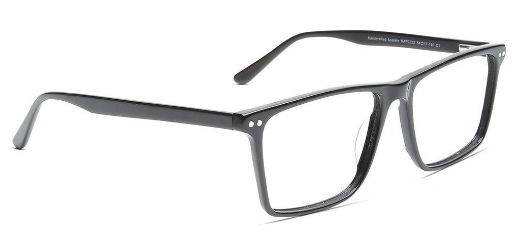 Happster Clipon Unisex Eyeglasses Full_frame Square Large 54 Acetate SM SW2322