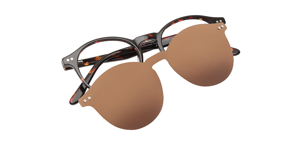 Happster Clipon Unisex Eyeglasses Full_frame Round Medium 50 Acetate SM SW2324