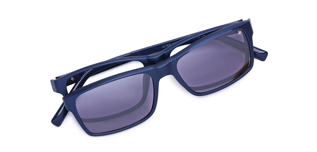 Happster Clipon Unisex Eyeglasses Full Frame Rectangle Medium 52 Ultem SM WX6509