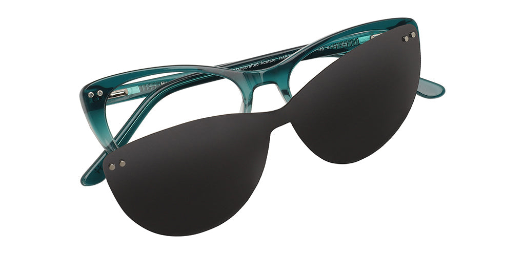 Happster Clipon Women Eyeglasses Full Frame Cateye Medium 51 Acetate SM SW2325