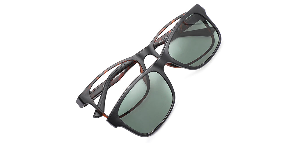 Happster Clipon Unisex Eyeglasses Full_Frame Square Large 52 Ultem SM AMQTJ003