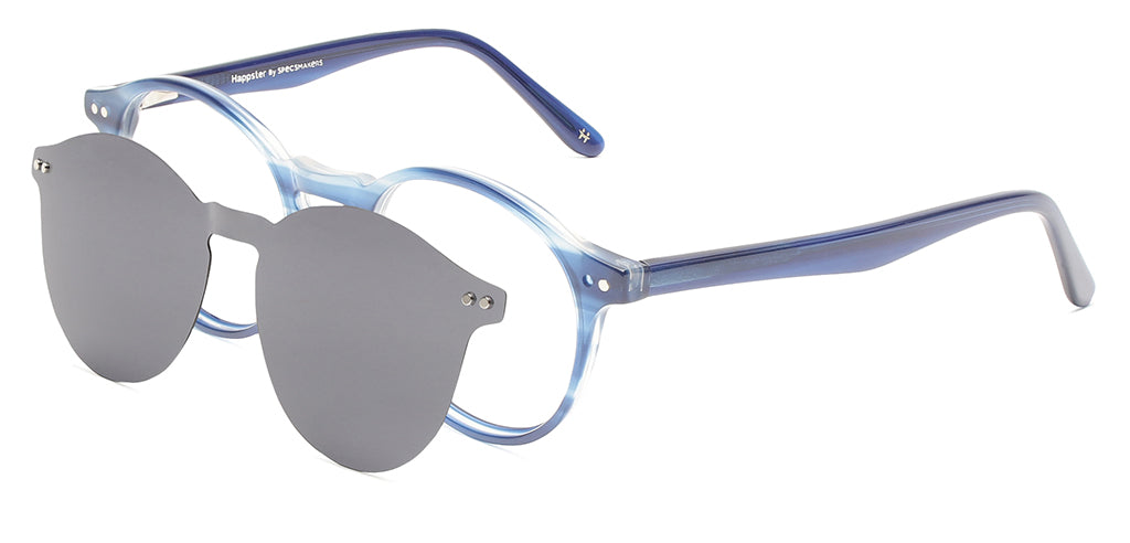 Happster Clipon Unisex Eyeglasses Full_frame Round Medium 50 Acetate SM SW2324