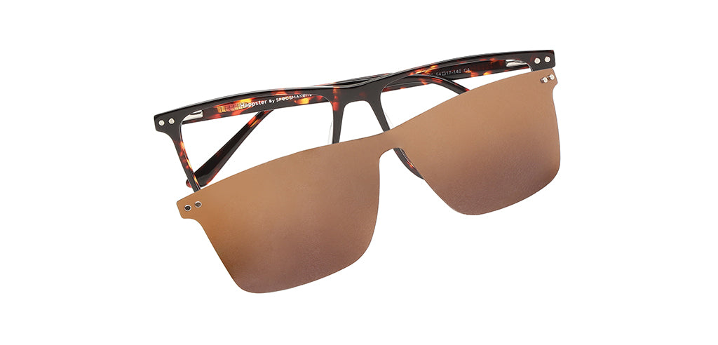 Happster Clipon Unisex Eyeglasses Full_frame Square Large 54 Acetate SM SW2322