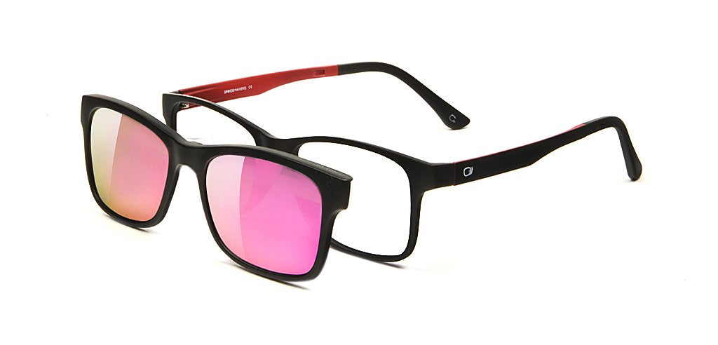 Happster Clipon Unisex Eyeglasses Full_Frame Square Large 52 Ultem SM AMQTJ003