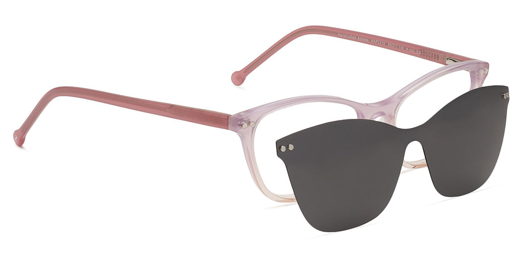 Happster Clipon Women Eyeglasses Full Frame Cateye Medium 50 Acetate SM ANI2319