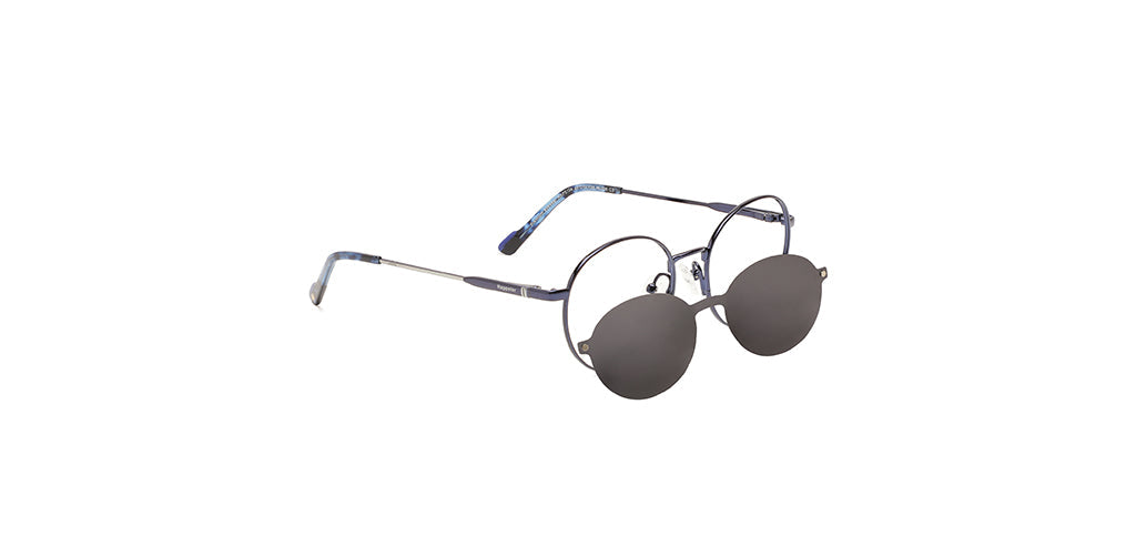 Happster Clipon Unisex Eyeglasses Full_Frame Round Small 48 Metal SM XJ5104