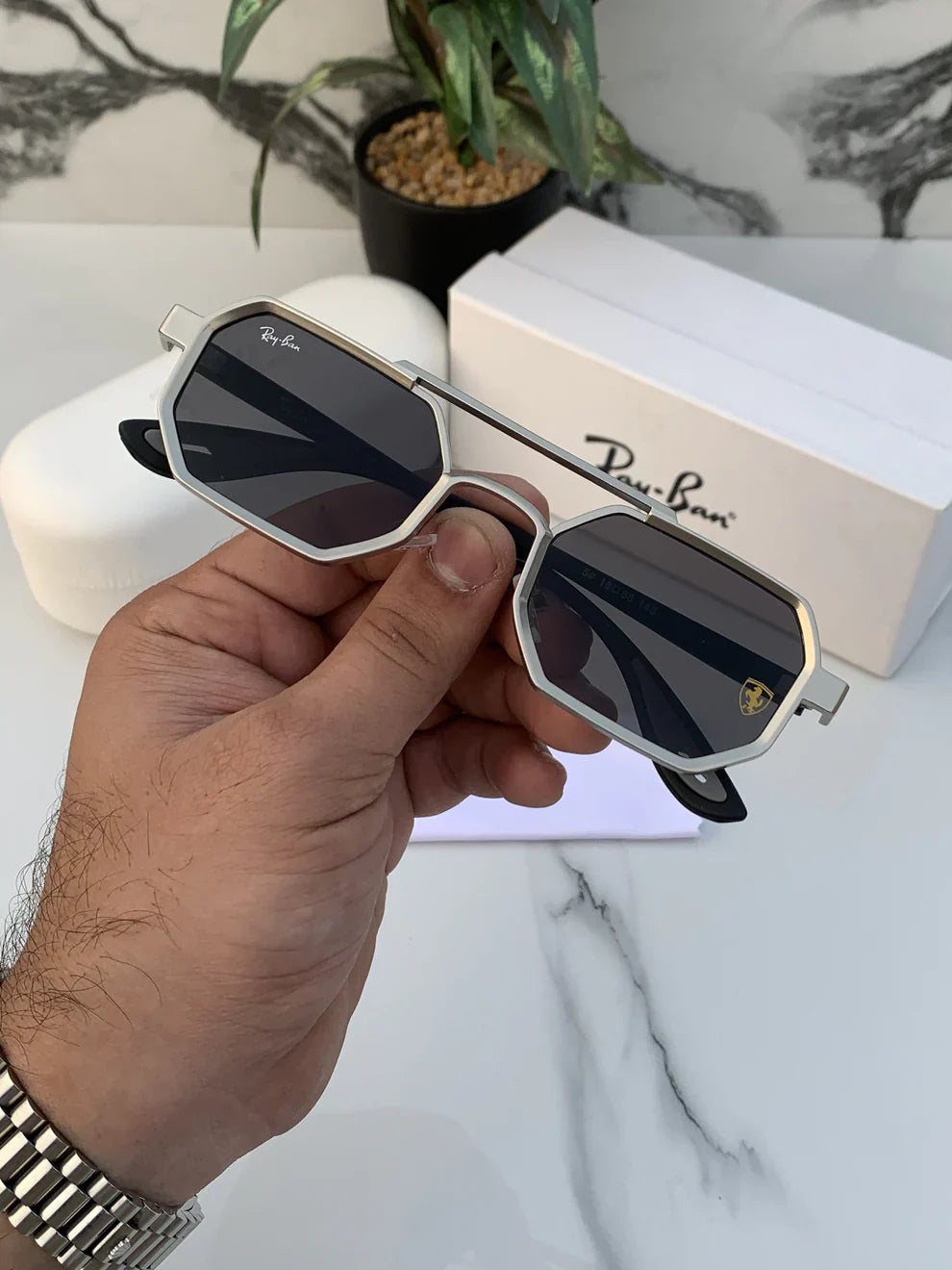 RB 05 silver black Sunglasses