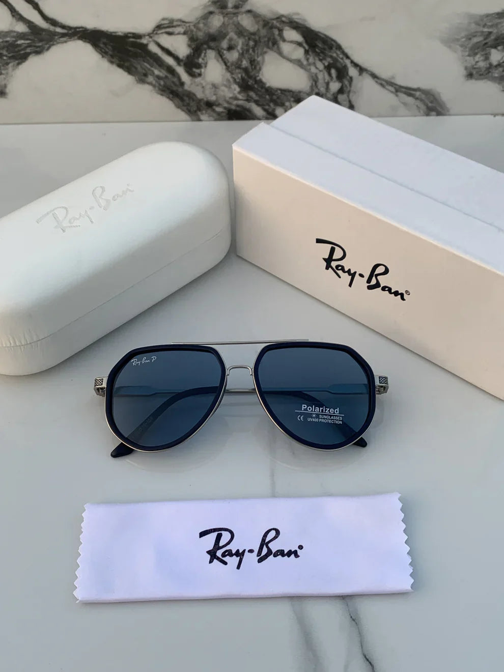 RB 301 silver blue Sunglasses
