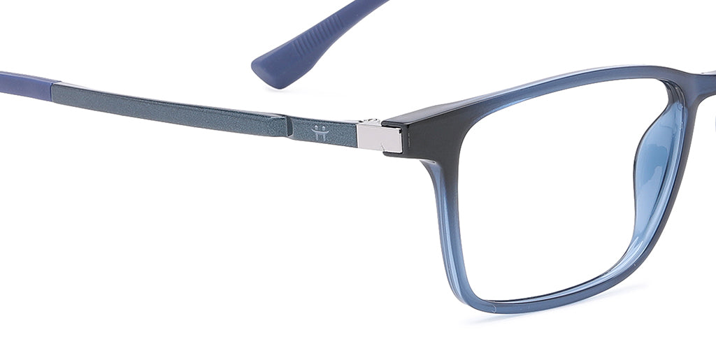 Happster Clipon Unisex Eyeglasses Full Frame Clipon Rectangle Medium 51 Ultem SM WX6501