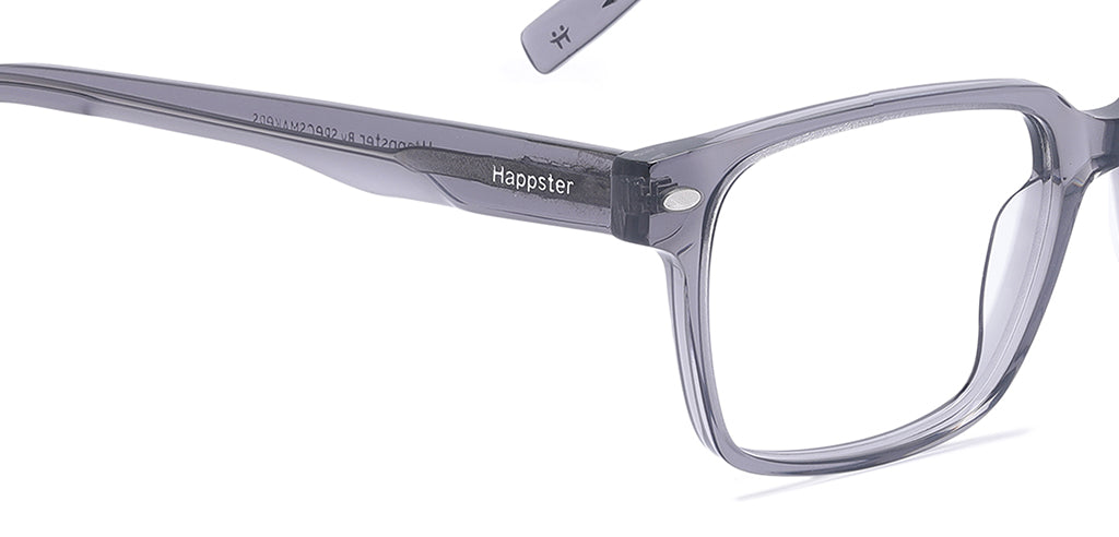 Happster Clipon Unisex Eyeglasses Full Frame Rectangle Medium 51 Acetate SM SW2328