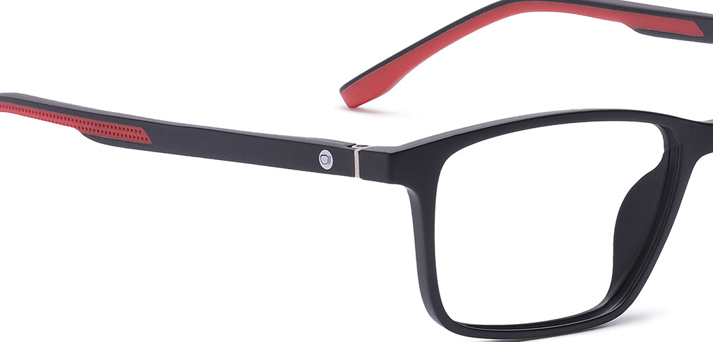 Peepstar Clipon Kids Eyeglasses Full Frame Rectangle 5-8 years 47 TR90 SM SE6507