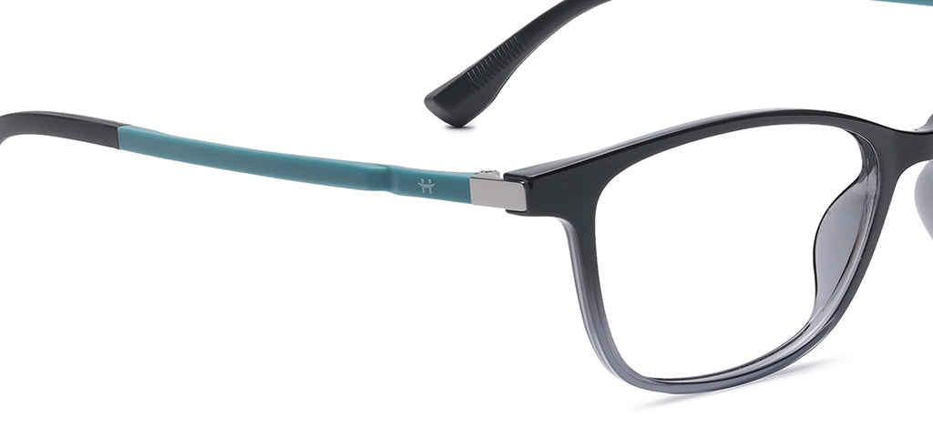 Happster Clipon Women Eyeglasses Full Frame Cateye Large 52 Ultem SM WX6508