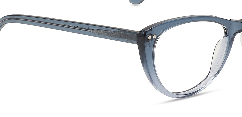 Happster Clipon Women Eyeglasses Full Frame Cateye Medium 51 Acetate SM SW2325