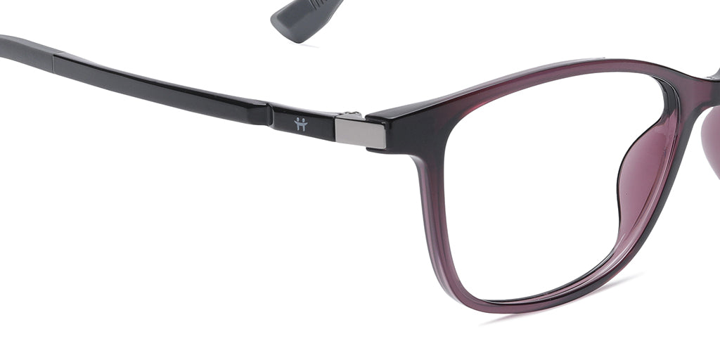 Happster Clipon Women Eyeglasses Full Frame Cateye Large 52 Ultem SM WX6508