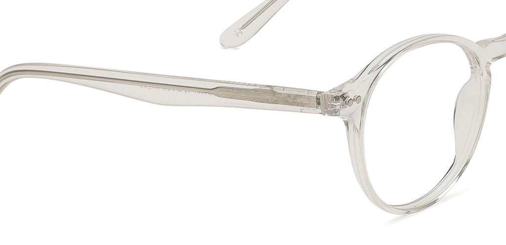 Happster Clipon Unisex Eyeglasses Full_frame Round Medium 50 Acetate SM SW2324