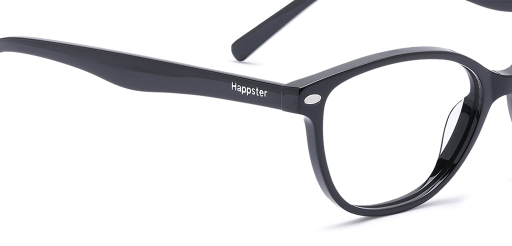 Happster Clipon Women Eyeglasses Full Frame Cateye Medium 50 Acetate SM SW2327