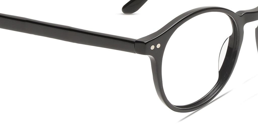 Happster Clipon Unisex Eyeglasses Full_frame Round Medium 50 Acetate SM SW2324