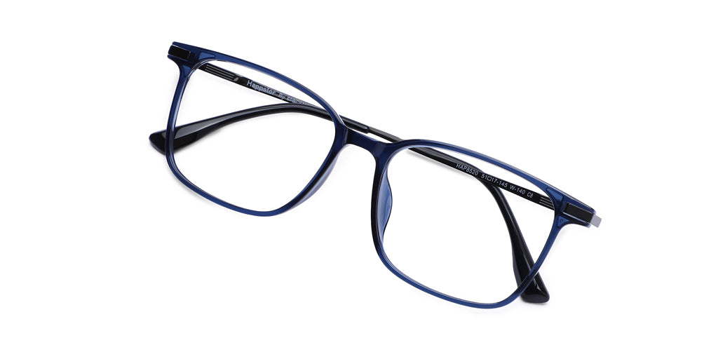 Happster Clipon Unisex Eyeglasses Full Frame Rectangle Medium 51 TR90 SM AM8520