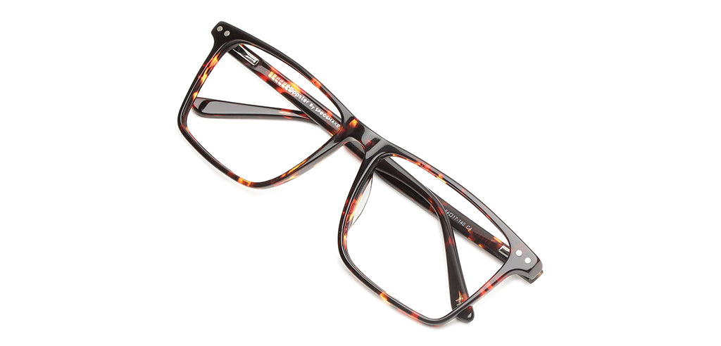 Happster Clipon Unisex Eyeglasses Full_frame Square Large 54 Acetate SM SW2322