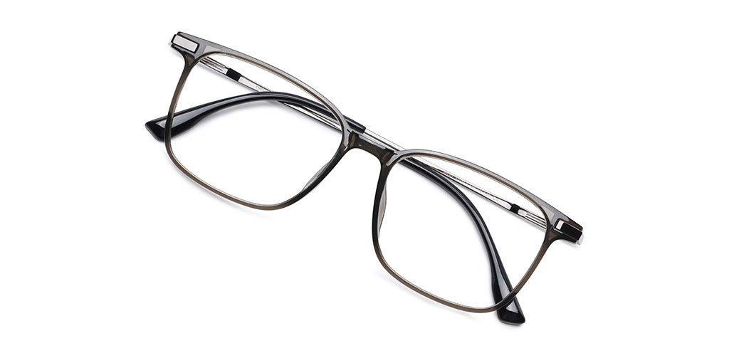 Happster Clipon Unisex Eyeglasses Full Frame Rectangle Medium 51 TR90 SM AM8520