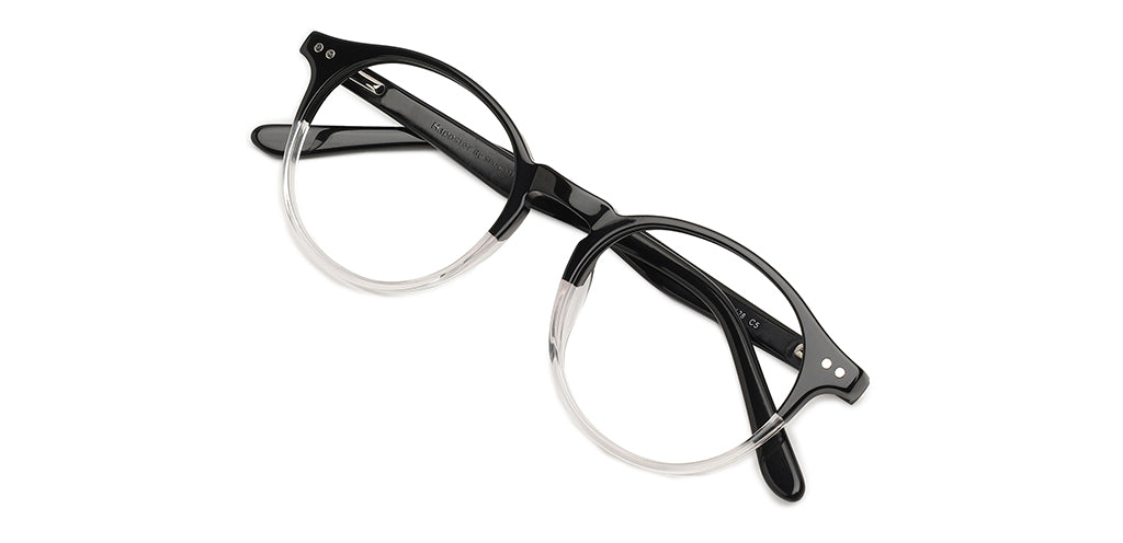 Happster Clipon Unisex Eyeglasses Full_frame Round Medium 50 Acetate SM SW2324