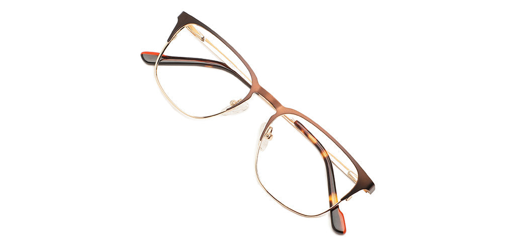 Happster Clipon Unisex Eyeglasses Full_Frame Square Medium 50 Metal SM XJ5102
