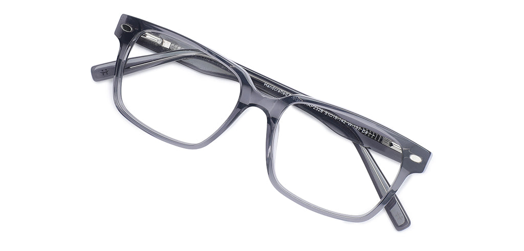 Happster Clipon Unisex Eyeglasses Full Frame Rectangle Medium 51 Acetate SM SW2328
