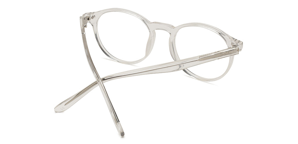 Happster Clipon Unisex Eyeglasses Full_frame Round Medium 50 Acetate SM SW2324