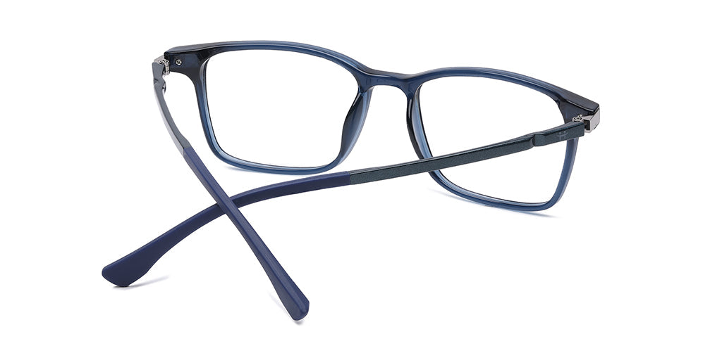 Happster Clipon Unisex Eyeglasses Full Frame Clipon Rectangle Medium 51 Ultem SM WX6501