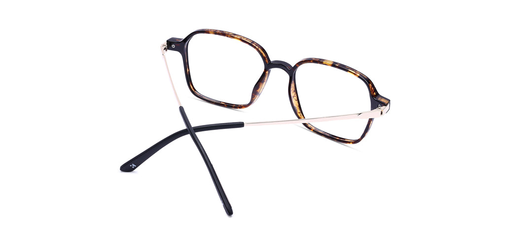 Happster Clipon Unisex Eyeglasses Full Frame Clipon Geometric Medium 51 Ultem SM WX6500