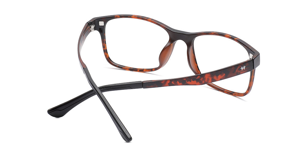 Happster Clipon Unisex Eyeglasses Full_Frame Square Large 52 Ultem SM AMQTJ003